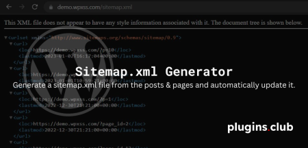 Sitemap.xml Generator